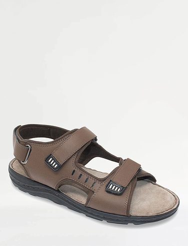 Pegasus Leather Wide Fit Sandal - MJ642